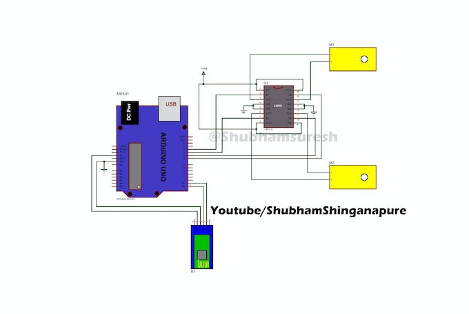 circuito para la unidad de robot.